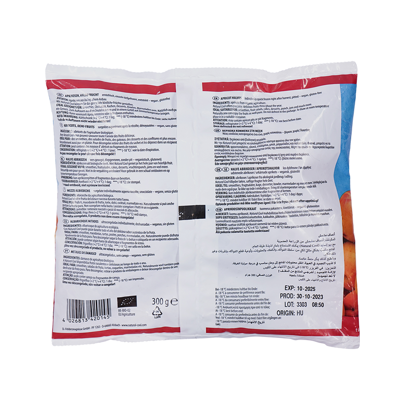 Organic Frozen Apricots 300g