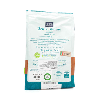 Organic Oats and Teff Rigottini 250g