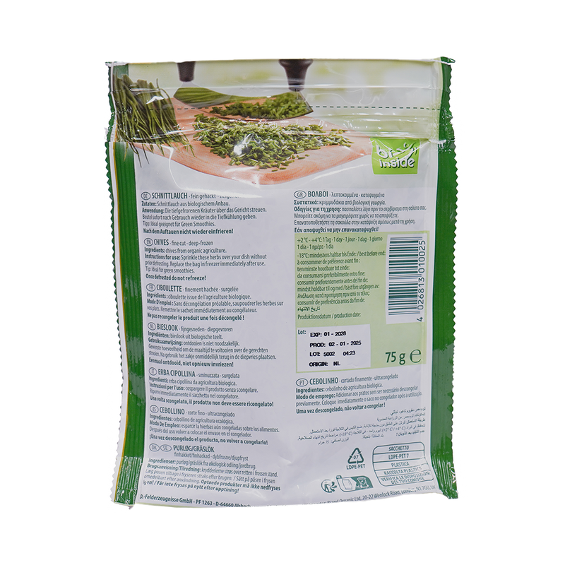 Organic Frozen Chives 75g - Bio Inside -