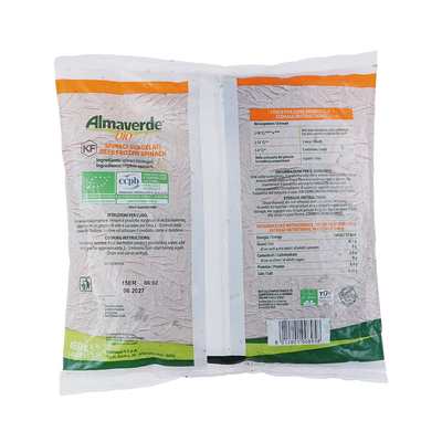 Organic Frozen Spinach Leaf 450G