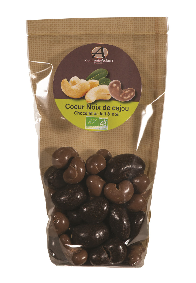 Organic Cashew nuts with chocolate 150g
