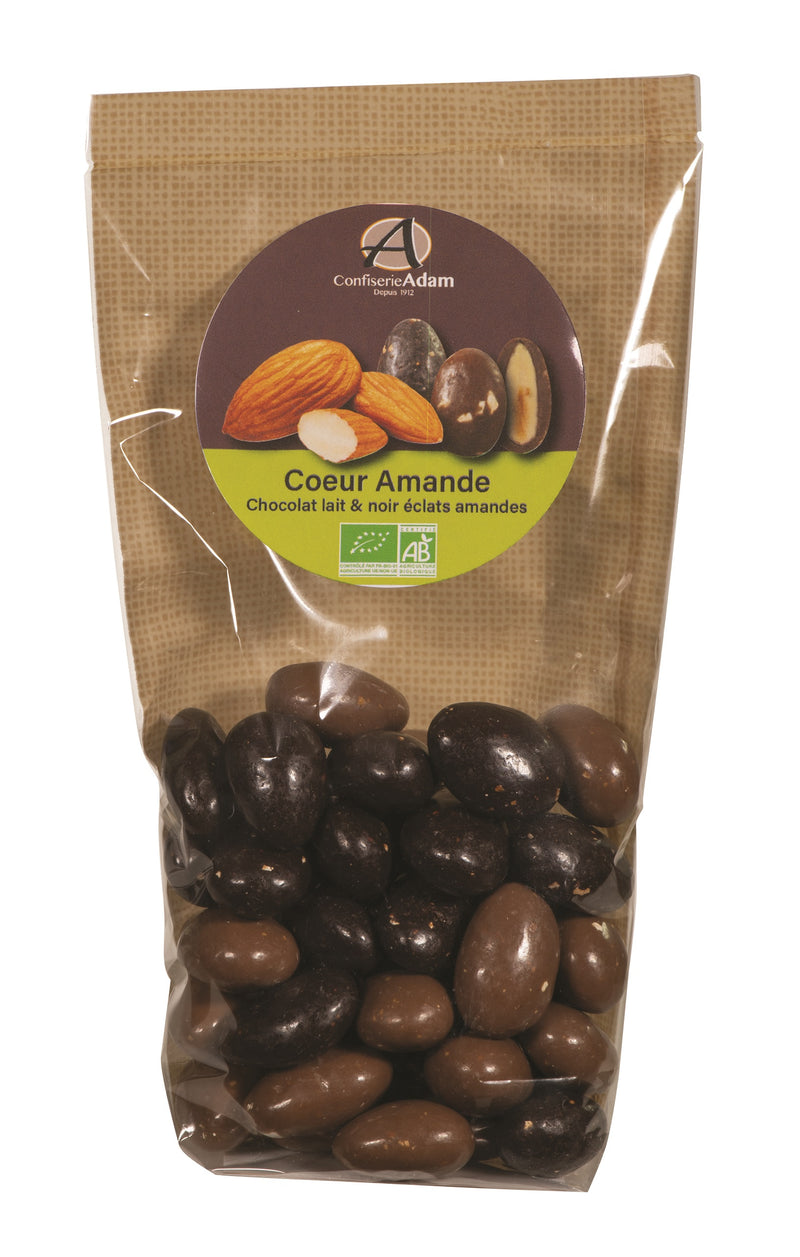 Organic Almond with Milk and Dark chocolate chips 150g