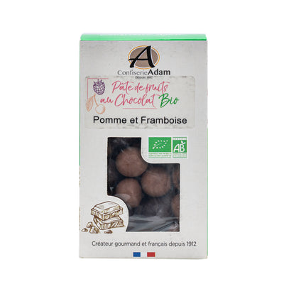 Organic Apple Caramel & Raspberry Milk & Dark Chocolate 150g image 1