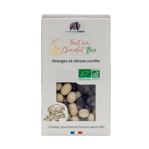Organic Candied Orange Dark Chocolate & Candied Lemon White Chocolate 150G