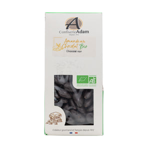 Organic Roasted Almonds Coated in Dark Chocolate 150G