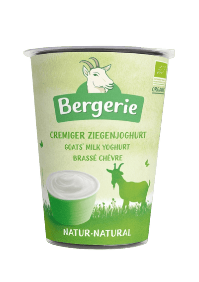 Organic Goat Yoghurt Natural 400g - Bergerie -