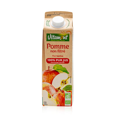 Organic Unfiltered Pure Pressed Apple Juice 1L_Image1