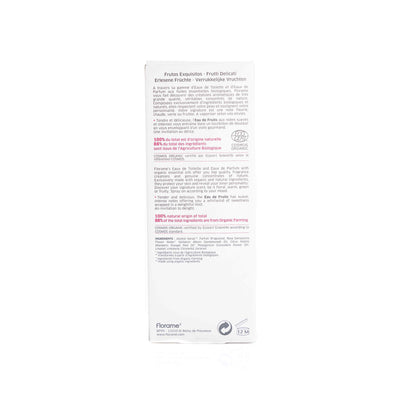 Organic Eau De Toliette Exquisite Fruits 100ml