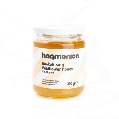 Organic Wild Flower Honey 310G - Harmonica -