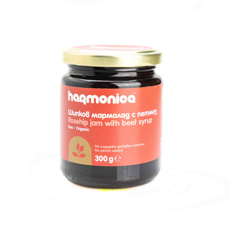 Organic Rosehip marmalade with sugar beet molasses 300g