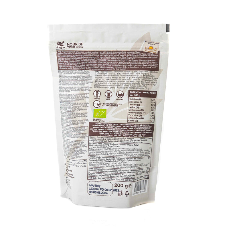 Organic Chia 36% Protein 200g