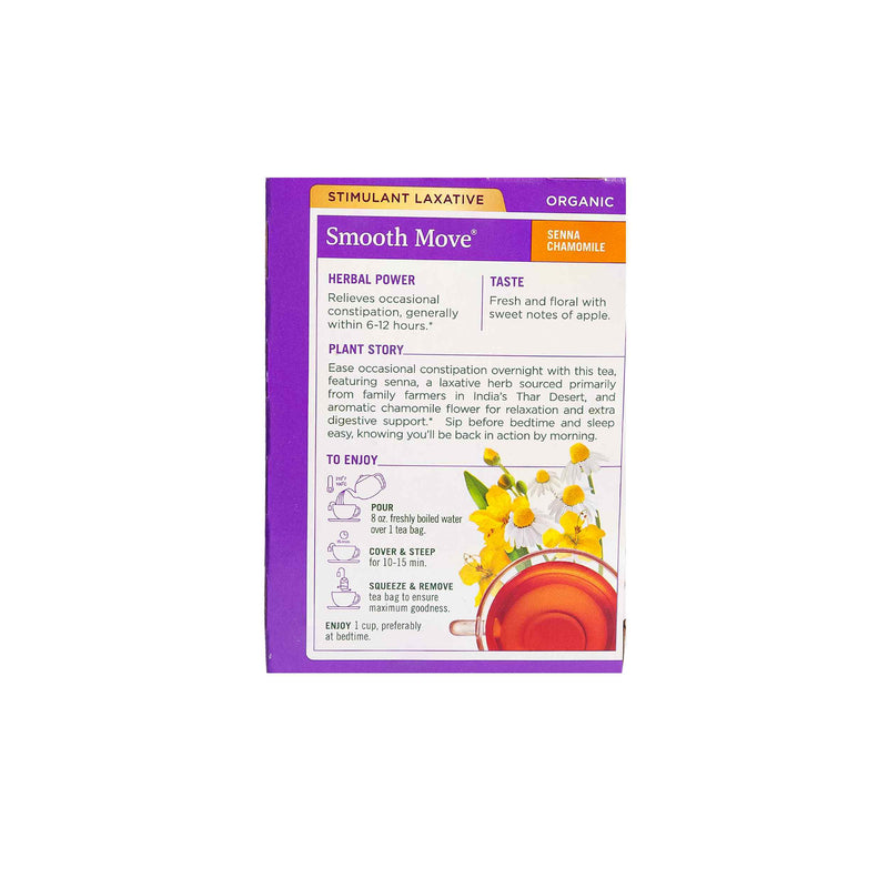 Organic Smooth Move Senna Chamomile 16 Tea Bags