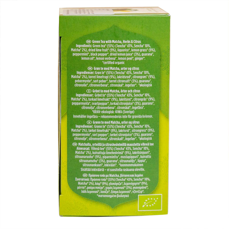 Organic Green Tea Matcha Lemon 35g