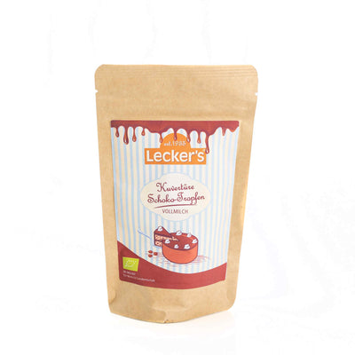 Organic Couverture Chocodrop Whole Milk 100g - Lecker'S -