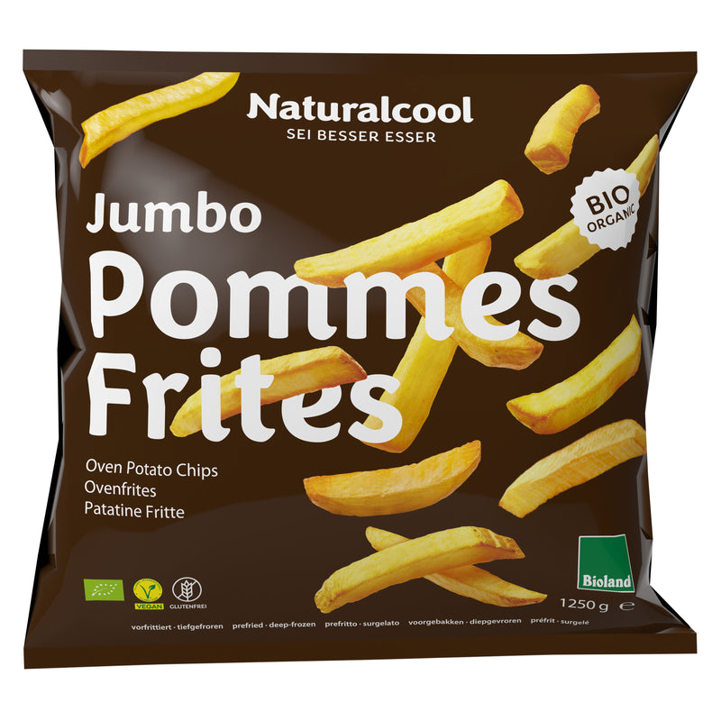 Organic Frozen Jumbo Pommes Frites 1250g - NATURAL COOL -