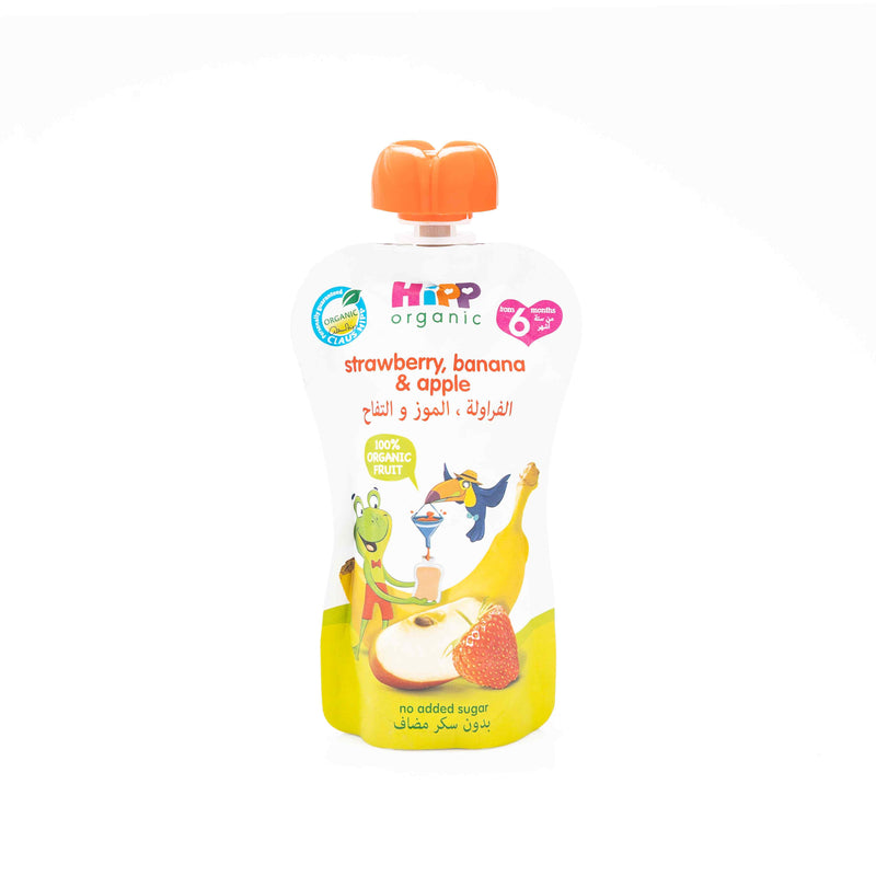 Hipp Organic Apple Strawberry Banana 100g