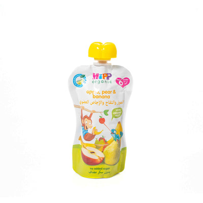Organic Apple Pear Banana Puree 100g - Hipp -