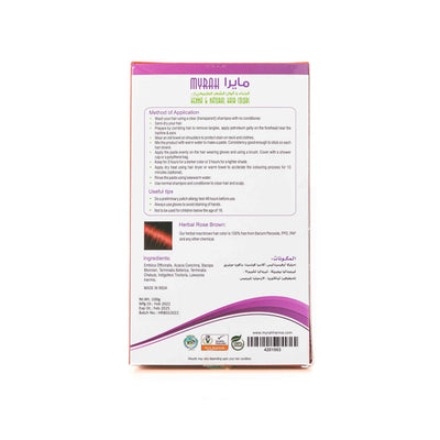 Organic Herbal Rose Brown Hair Color 100g