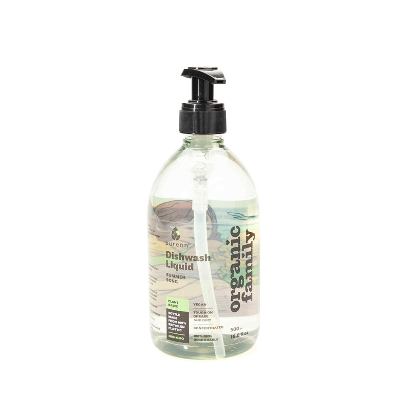 Organic Dishwash Liquid With Lime Blueberry Extract 500Ml
