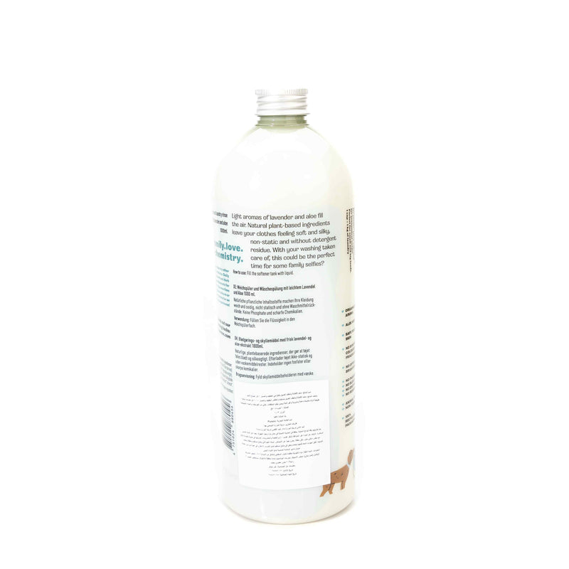 Organic Fabric Softener Laundry Rinse with Lavender & Aloe 1L