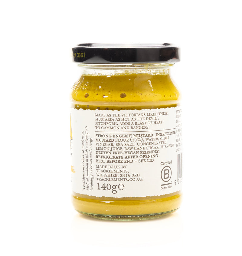 Organic Strong English Mustard 140g - Vegan - Gluten free