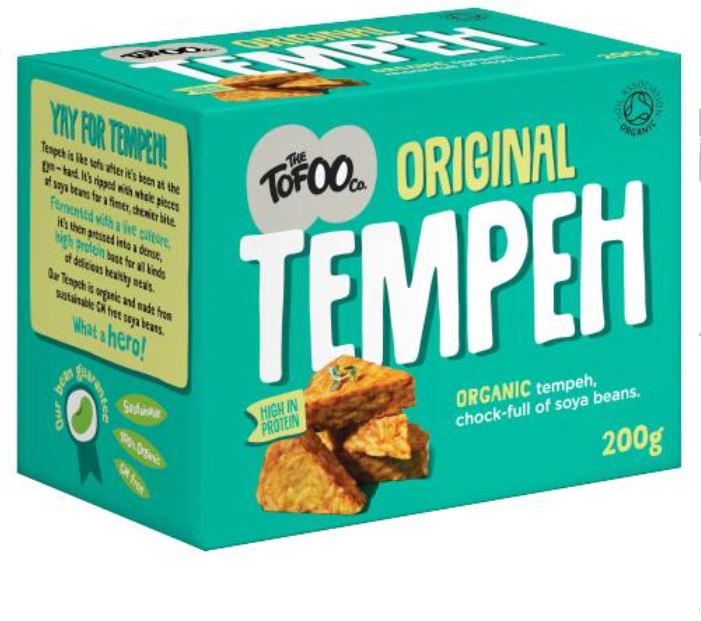 Organic Tempeh Chock full of soya beans 200G