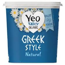 Organic Greek style Natural Yougurt 950G - Yeo Valley -