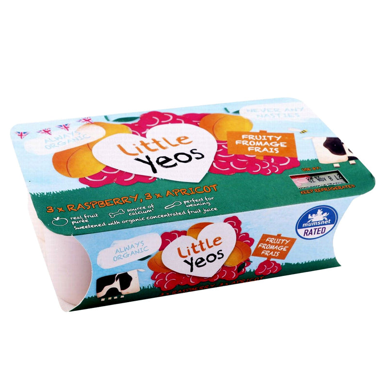 Organic Raspberry Apricot  Fromage Frais (6 X45g)