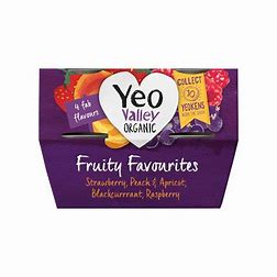 Organic Fruity Favourites (4 x 110G) - Yeo Valley -