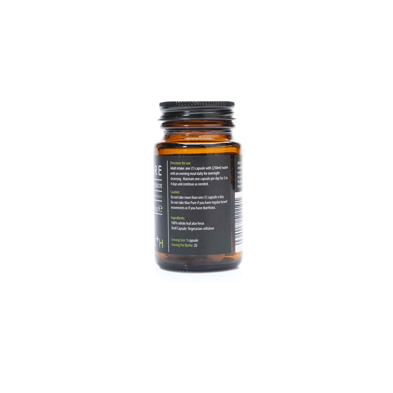 Organic Aloe Pure vegetarian capsules 600mg