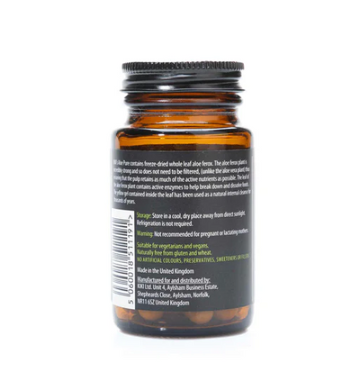 Organic Aloe Pure vegetarian capsules 600mg