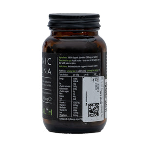 Organic Spirulina 500mg, 200 Tablets