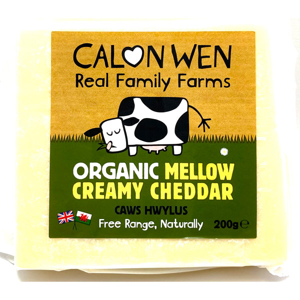 Organic Mellow Cheddar 200g
