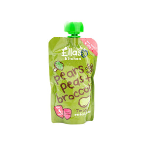 Organic Puree, Broccoli, Pears And Peas, 120g - Ella'S Kitchen -