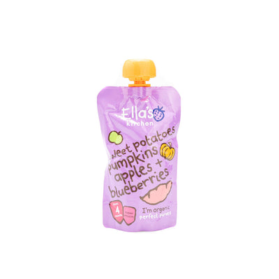 Organic Sweet potato Pumpkin Apple BlueBeries 120G - Ella'S Kitchen -
