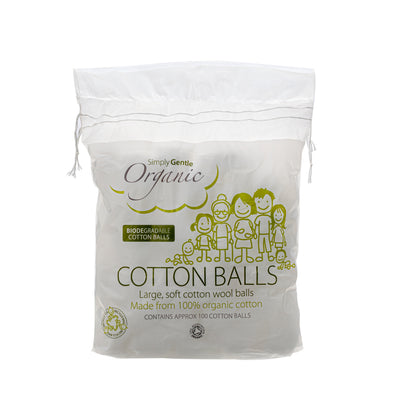 Organic Cotton Balls 100 Pcs image 1