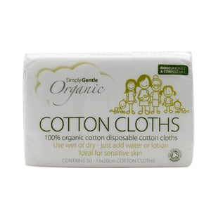 Organic Cotton Cloth 50 Pcs