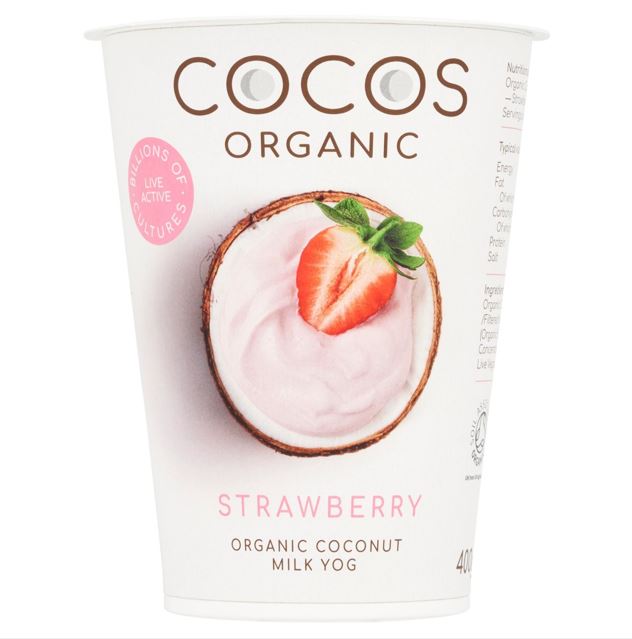 Organic Coconut Milk Yoghurt Alternative 400g - Strawberry