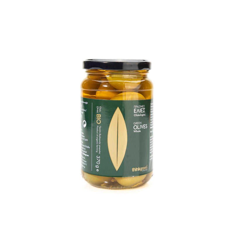 Organic Green Olives Whole In Brine