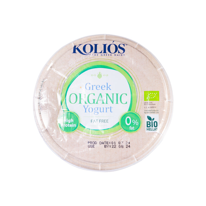 Organic Authentic Greek Bio Strained Yoghurt 0% 500g