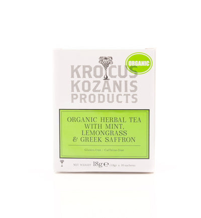 Organic Herbal Tea With Mint, Lemongrass 18 G