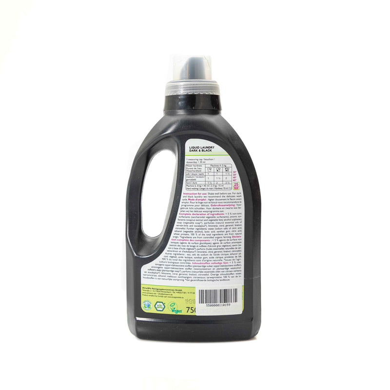 Organic Liquid laundry Detergent Dark & Black 750Ml