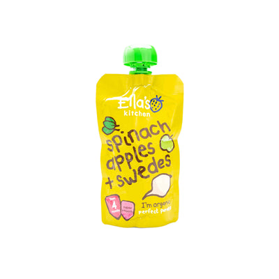 Organic Spinach Apples Swedes 120G