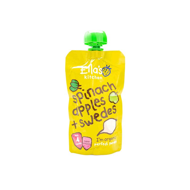 Organic Spinach Apples Swedes 120G