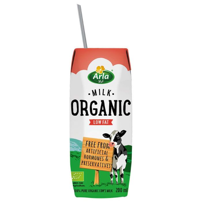 Arla Organic Milk Low Fat 200ml