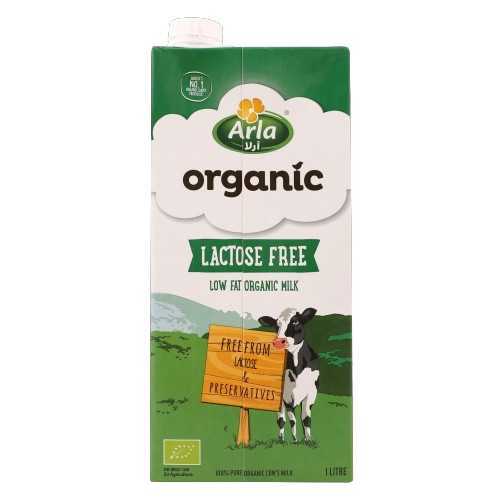 Low Fat Organic Milk 1L - Lactose free