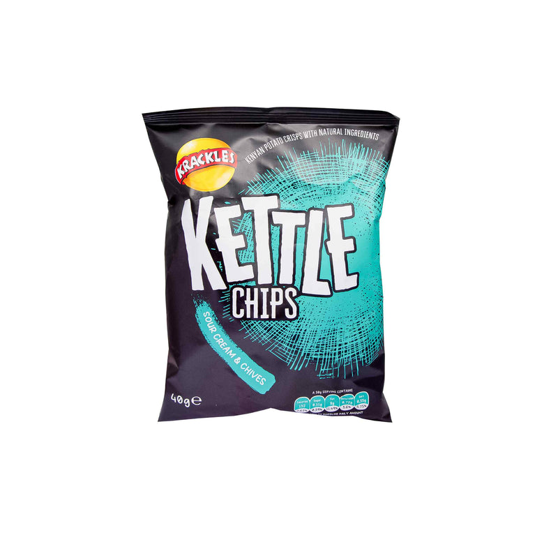 Organic Chips Potato Crisps Sourcream &Chives40G