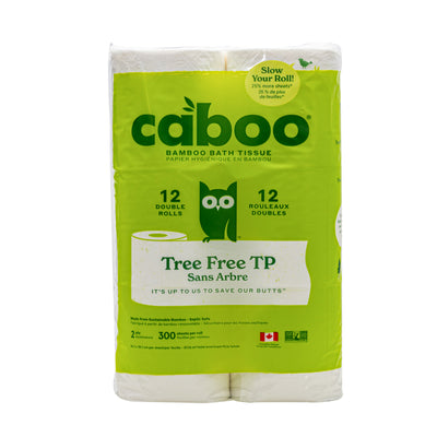 Organic Bamboo Bath tissue 12 Double Rolls 2 ply image 2