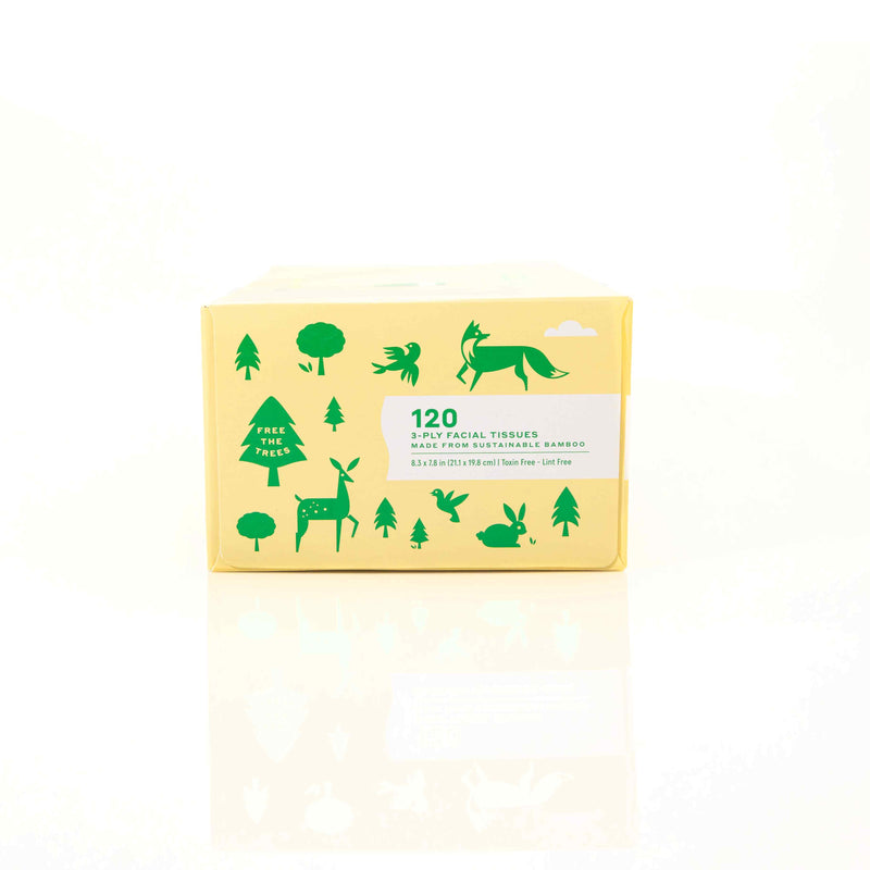 Organic Facial Tissue Flat Box 184 Sheet