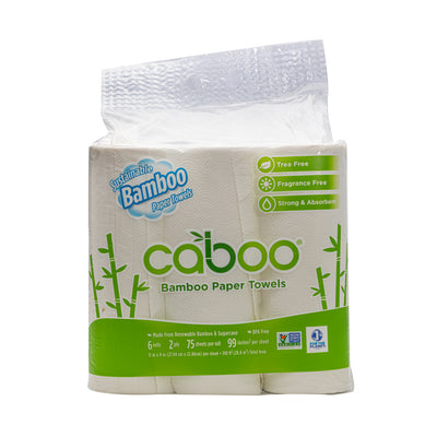 Organic Roll Towel 6 Packs 75 Sheets image 1